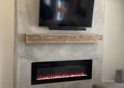 Fireplace installation