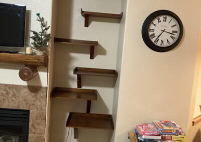 Modern shelves installation