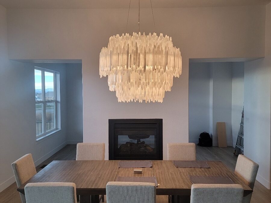 Chandelier installation